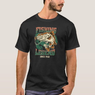 T-shirt Légende de la pêche Pêcheur de basse-truite depuis