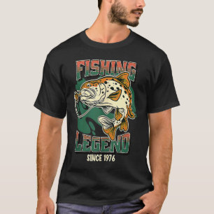 T-shirt Légende de la pêche Pêcheur de basse-truite depuis