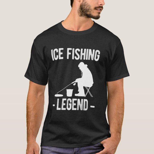 T-shirt Légende de la pêche sur glace (Devant)