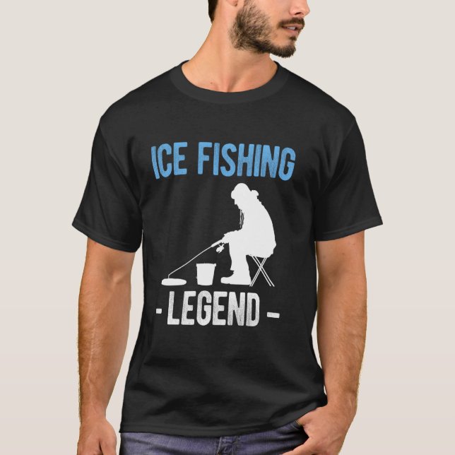 T-shirt Légende de la pêche sur glace (Devant)