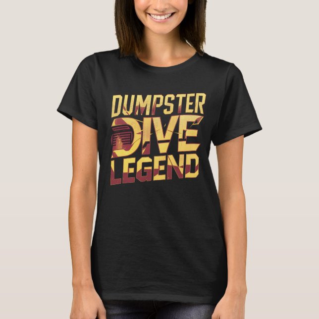 T-shirt Légende de la plongée de Dumpster (Devant)