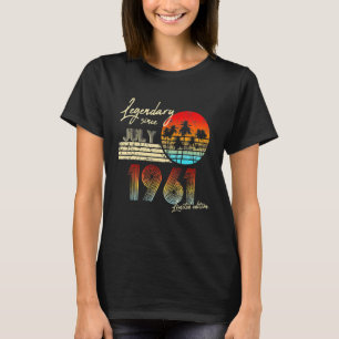 T-shirt Légende de l'anniversaire depuis juillet 1961