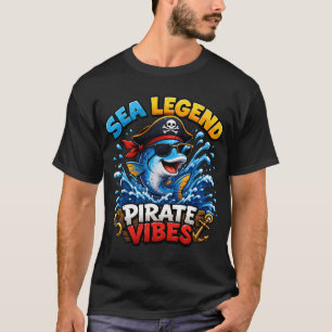 T-shirt Légende de mer ambiance pirate drôle poisson pirat