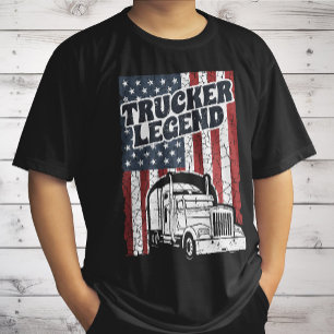 T-shirt Légende de routier Drôle de conducteur de semi-rem