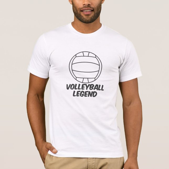 T-shirt Légende de volleyball (Devant)