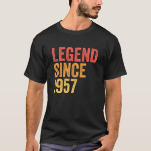 T-shirt Légende Depuis 1957 Funny 64 Ans 64E Anniversaire