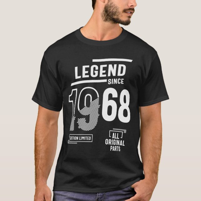 T-shirt Légende depuis 1968 - 54ème anniversaire (Devant)