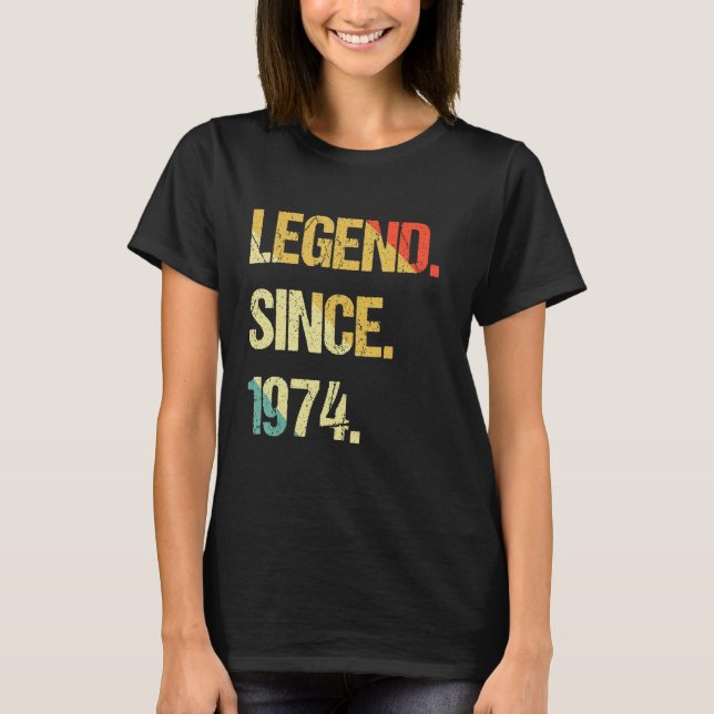 T-shirt Légende depuis 1974 (Devant)