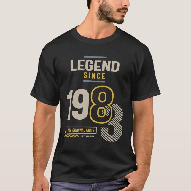 T-shirt Légende depuis 1983 40 anniversaire (Devant)