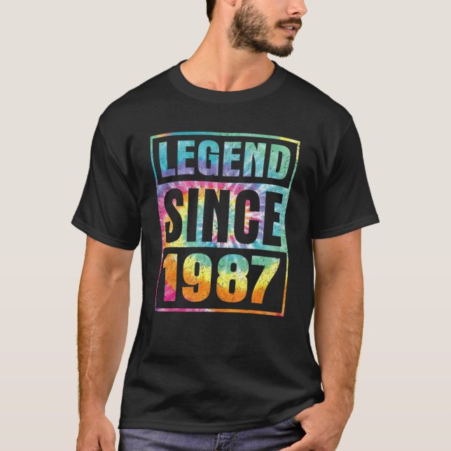 T-shirt Légende depuis 1987 35 ans 35e anniversaire Cravat (Devant)