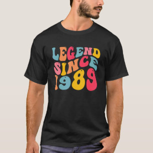 T-shirt Légende depuis 1989 33 ans Retro Vintage 33ème