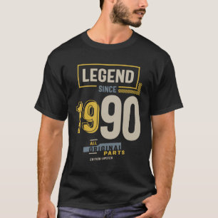 T-shirt Légende depuis 1990 33e anniversaire