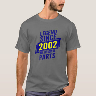 T-shirt Légende Depuis 2002 20E Cadeaux Anniversaires Homm