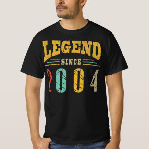 T-shirt Légende depuis 2004 Man Myth , 2004 Legend Annive