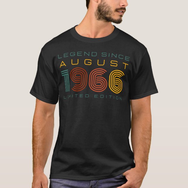 T-shirt Légende depuis août 1966, Edition limitée Hommes (Devant)
