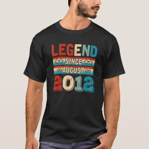 T-shirt Légende depuis août 2012 Rétro 10 ans 10e B