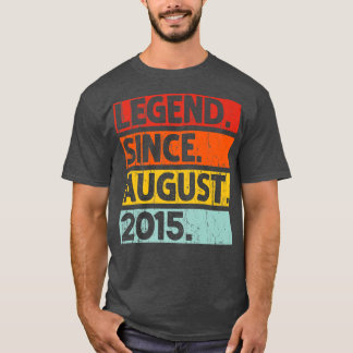 T-shirt Légende depuis août 2015 Vintage 7 Ans 7ème B