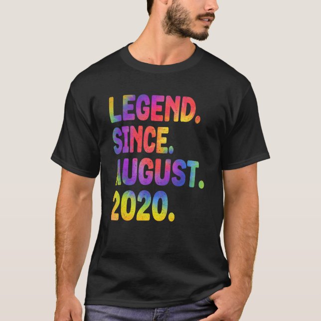 T-shirt Légende depuis août 2020 3 Ans Tie Dye 3e B (Devant)