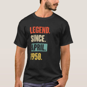 T-shirt Légende depuis avril 1950 Anniversaire 73ème Décor