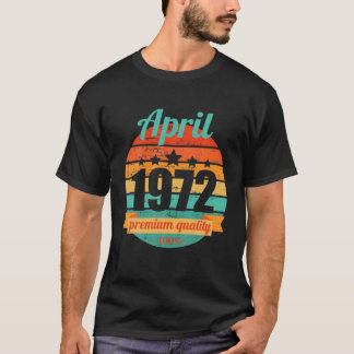 T-shirt Légende depuis avril 1972 50 ans Les années 50 50.