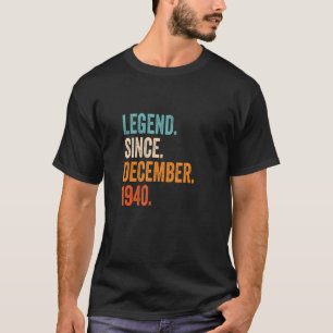T-shirt Légende depuis décembre 1940 82e anniversaire