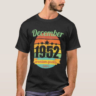 T-shirt Légende Depuis Décembre 1952 70 Ans les années 70