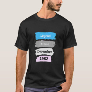 T-shirt Légende Depuis Décembre 1962 60E Anniversaire