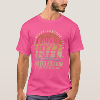 T-shirt Légende depuis décembre 1977 Retro 47th Birthday M