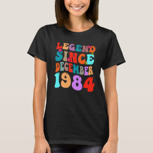 T-shirt Légende depuis décembre 1984 Anniversaire Vintage