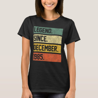 T-shirt Légende depuis décembre 1985 37 Ans 37e Birt