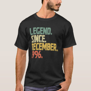 T-shirt Légende depuis décembre 1996 Hommes Femmes Vintage