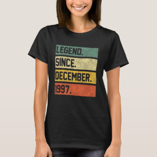 T-shirt Légende depuis décembre 1997 25 ans 25e naissance