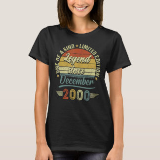 T-shirt Légende depuis décembre 2000 22 ans 22e oiseau