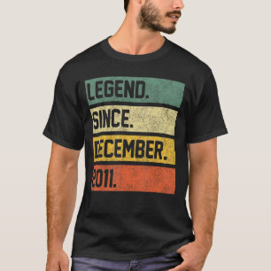 T-shirt Légende depuis décembre 2011 11e anniversaire 11 a