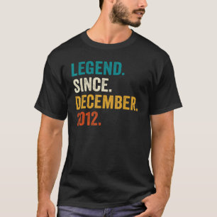 T-shirt Légende depuis décembre 2012 10e anniversaire 10 a