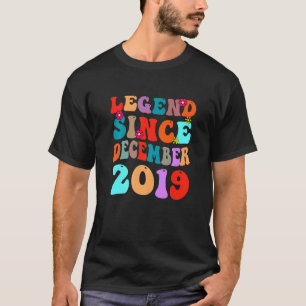 T-shirt Légende depuis décembre 2019 Vintage Anniversaire 