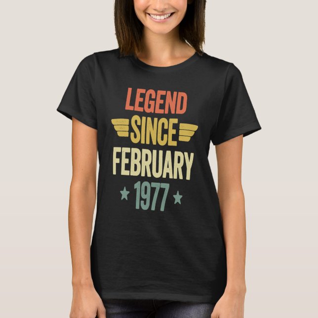 T-shirt Légende depuis février 1977 (Devant)