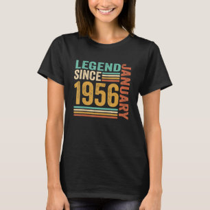 T-shirt Légende depuis janvier 1956 67 Ans 67ème anniversa