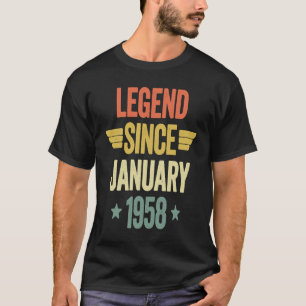 T-shirt Légende depuis janvier 1958