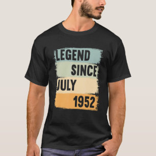 T-shirt Légende Depuis Juillet 1952 70 Ans les années 70 7