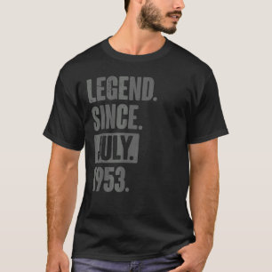 T-shirt Légende depuis juillet 1953 69 ans 69e anniversair