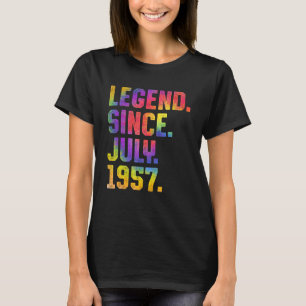 T-shirt Légende depuis juillet 1957 66 ans 66e anniversair