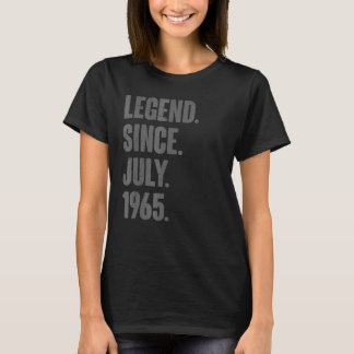 T-shirt Légende depuis juillet 1965 57 Ans 57e Anniversair