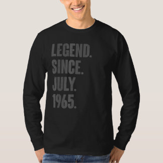 T-shirt Légende depuis juillet 1965 57 Ans 57e Anniversair