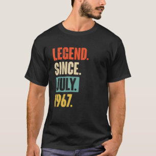 T-shirt Légende depuis juillet 1967 55 ans 55e anniversair