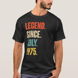 T-shirt Légende depuis juillet 1975 47 Ans Cadeau 47e Birt