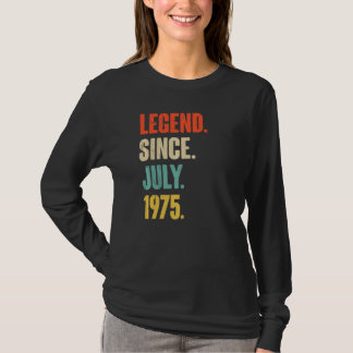 T-shirt Légende depuis juillet 1975 47 Ans Cadeau 47e Birt