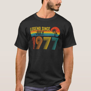 T-shirt Légende depuis juillet 1977 45e anniversaire 45 an