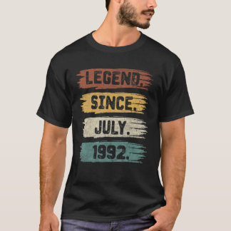 T-shirt Légende depuis juillet 1992 30 ans 30e anniversair