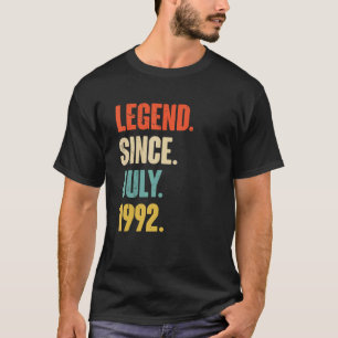 T-shirt Légende depuis juillet 1992 Cadeau 30 ans 30e Birt